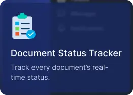 Document Status Tracker feature Card
